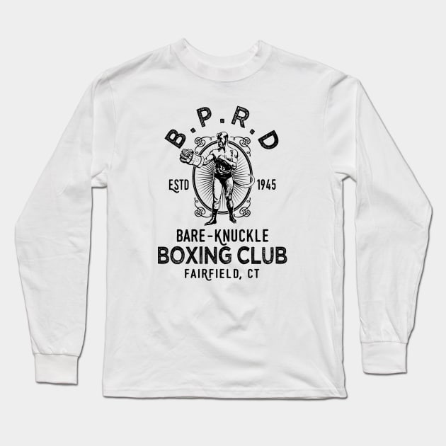 B.P.R.D. - Hellboy Bare Knuckle Boxing Long Sleeve T-Shirt by ROBZILLA